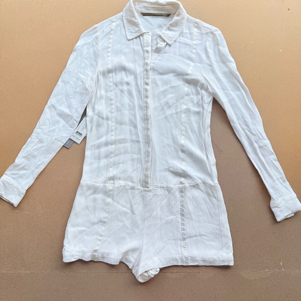 Twelfth Street by Cynthia Vincent Off-White Color Romper